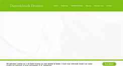 Desktop Screenshot of dierenkliniekdronten.nl